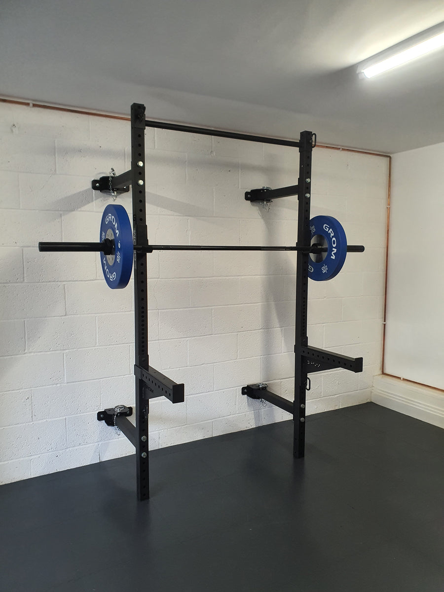 GROM FITNESS Wandmontierte Klimmzugstange | Stabile Zugstange Für Home Gym & Training
