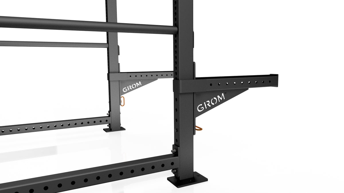 GROM Free Standing Power Rack with Spotter Arms Grom Fitness UK